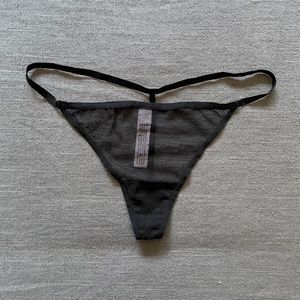 Auden Sheer Black G-String